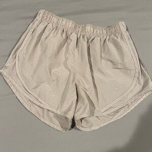 Nike Women's Light Beige Athletic Shorts